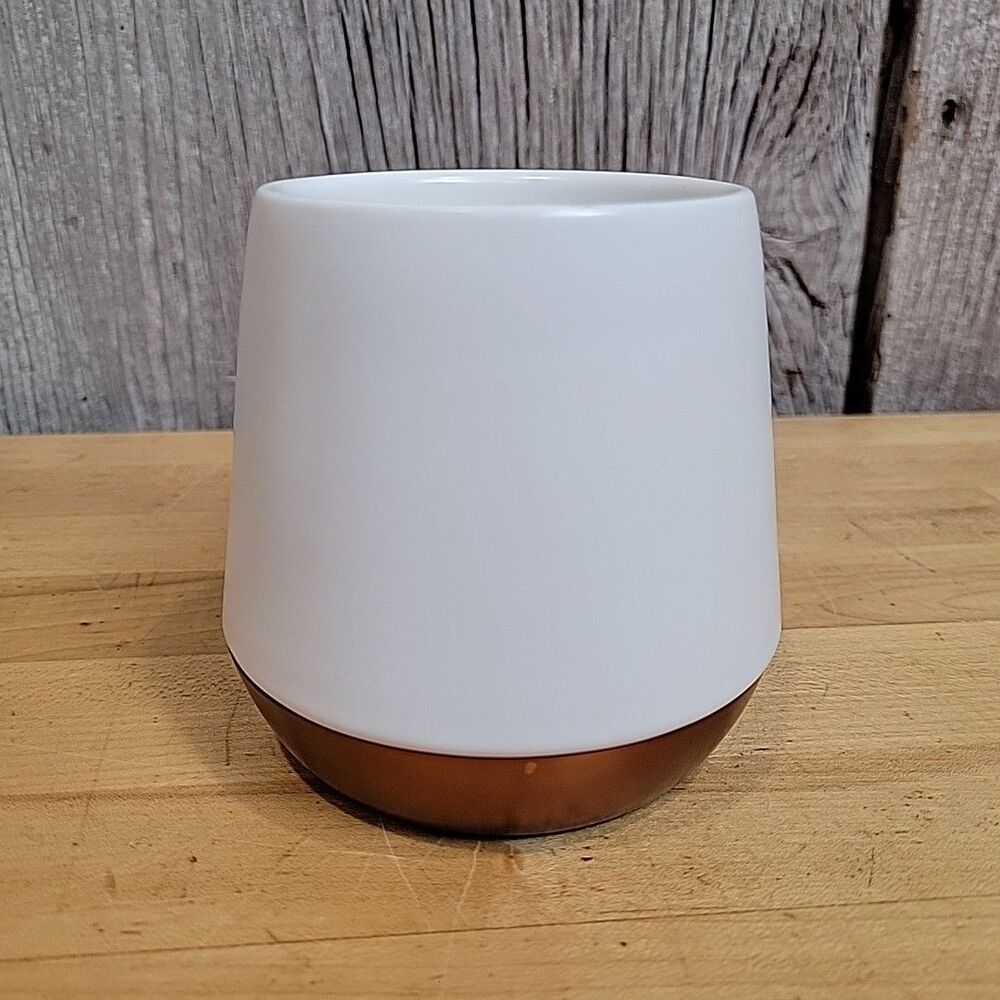 Fellow Joey Matte Tapered White Coppe Bottom 8 Oz Ceramic Double Wall Mug